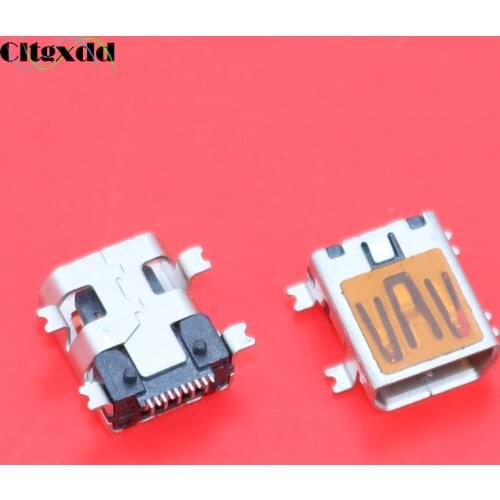 Cltgxdd 1pcs Mini usb jack female socket charging port connector , 10pin 4 foot stick V3 Port for Philipe Phone