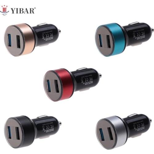 Suhach Dual USB Car Charger Adapter 3.1A Digital LED Voltage/Current Display Auto Vehicle Metal Charger For Smart Phone/Tablet
