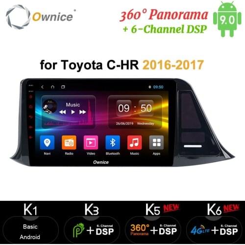 Ownice Car dvd 4G 64G Car Android 10.0 Radio Audio GPS Player Navi Stereo Multimedia 4G LTE for Toyota C-HR C HR CHR 2016 2017
