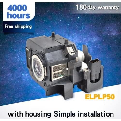 Free shipping ELPLP50 / V13H010L50 Projector Lamp with lamp holder for EB-824/EB-825/EB-826W/EB-84 Projectors