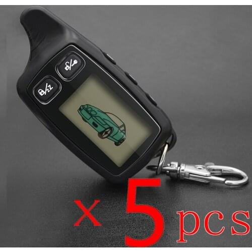 5 Pcs TW9030 LCD Remote Controller Key Fob for TW 9030 Two Way Car Alarm System Tomahawk TW-9030 Keychain car signaling / Alarm