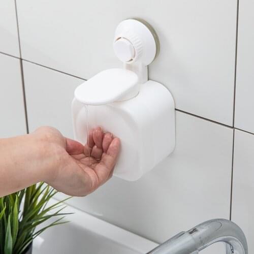 Household bathroom wall-mounted hand sanitizer bottle for kitchen sink with punch-free detergent press bottle