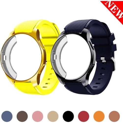 Case&strap for Samsung watch 46mm 42m gear S3 Frontier band protective cover for samsung smart watch 22mm/20mm belt