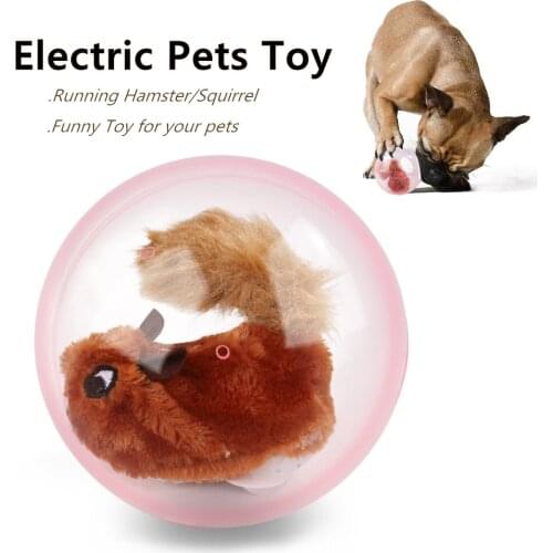Electronic Pet Toy Ball for Dog Cat Running Hamster Animal Ball Interactive Toys Scrolling Funny Dog Toy E-pet