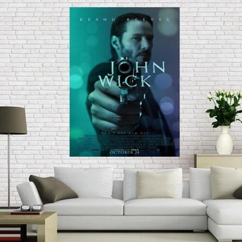 Custom canvas poster John Wick Chapter 2 Poster 60x90cm Home Decoration cloth fabric wall poster print Silk Fabric