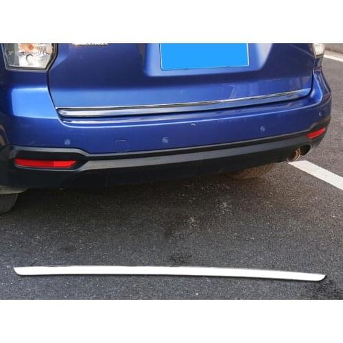 For Subaru Forester SJ 2013 - 2018 Chrome Rear Door Tail Gate Trunk Tailgate Trim Cover Shiny Car Styling Sticker