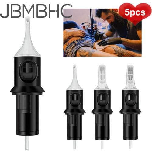 5PCS Tattoo Needle Cartridge RL/RS/RM/M1 Disposable Tattoo Kit Accessories Professional Permanent Makeup Needles Beauty