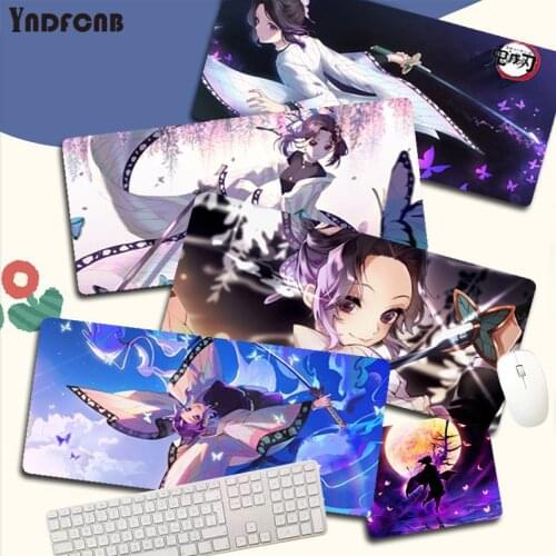 Demon Slayer Kochou Shinobu High Quality large/small Pad to Mouse pad Game Size for mouse pad Keyboard Deak Mat for Cs Go LOL