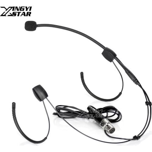 Mini XLR 4 Pin TA4F Earset Headworn Headset Microphone System For Shure Wireless Microphones Beltpack Transmitter BLX4 BLX14 UR5