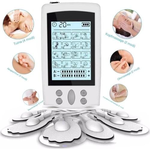Low Frequency Digital Physiotherapy TENS Machines Best Pain Relief Pulse EMS Unit 16 Modes Eletric Muscle Stimulator Massager