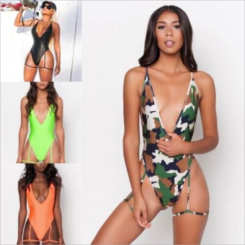New Fast-Selling Onesies Swimmer Womens Summer Sexy Hot Bandage Popular Style Swimsuit
