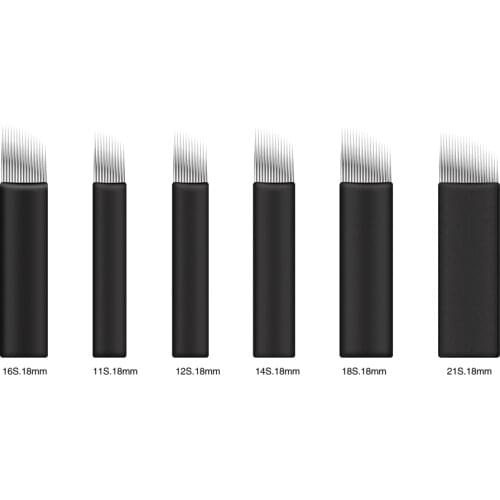 Sharp 0.18mm Slant Blades Microblading Needles Permanent Makeup Eyebrow Microblades for Manual Microblading Pen 3D Embroidery