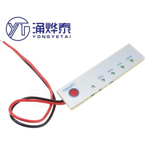 YYT 1-4 series 7.4V 11.1V 12.8V 14.8V Lithium battery power display board Lithium iron phosphate indicator board