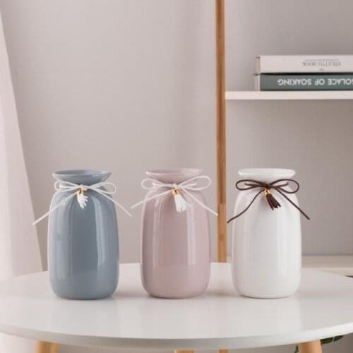 Simple Creative Vase Nordic Style Flower Arrangement Vase Decoration Dining Table Desk Storage Porch Bedroom Ceramic Vase