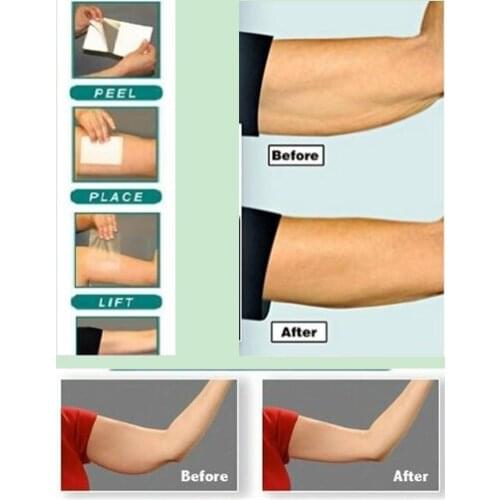 Retail pack Instant lift arm tape makes arms look firm and younger arm shaping transparent lifting strips sticker AS SEEN ON TV