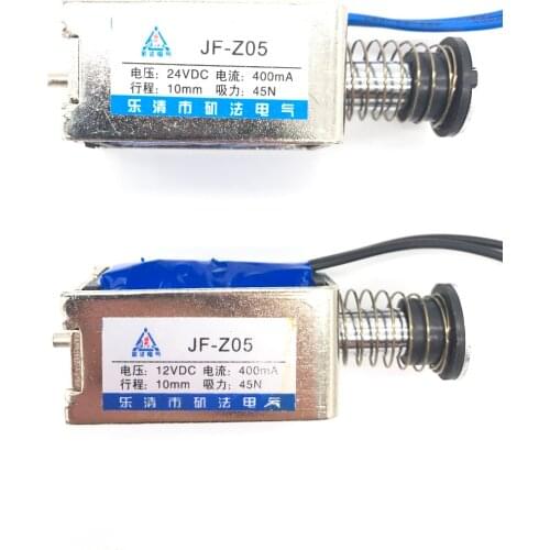 Pull Type JF-Z05 DC 6V 12V 24V Linear Solenoid Electromagnet 400mA Force 45N Travel 10mm