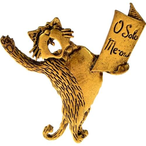 CINDY XIANG Vintage Cat Brooches For Women Men Cute Animal Anime Pins Brooch Kids Fashion Jewelry Christmas Gifts High Quality