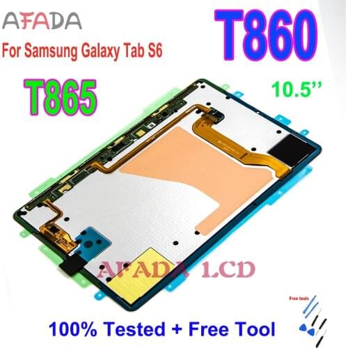 10.5" LCD For Samsung Galaxy Tab S6 T860 T865 2019 LCD Display Touch Screen Digitizer Glass Panel Assembly Replacement