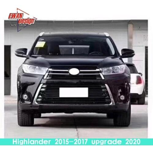 1/Set New Style Body Kit 2021 Type Bumper Rear Bumper Side Bumper For Highlander 2015 - 2017
