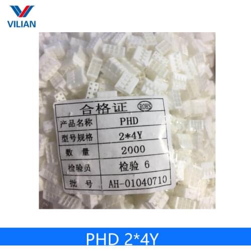 10PCS 2mm Horizontal Socket 2mm Pitch Patch Plug Connector SMT SMD PH2.0 2.0mm Pitch Connector SMD 4PPHD Kits