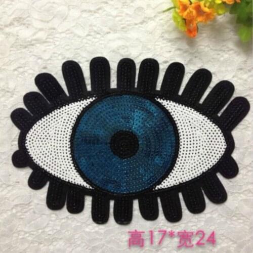 20pcs/Lot Embroidery Patches Letters Clothing Decoration Accessories Sequins Glasses Diy Iron Heat Transfer Applique