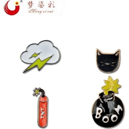 4pcs/set Japanese Harajuku Mnin DIY Acrylic Brosh, Fruit Boom Animal Broches, Male Suit Lapel Pin Brooch, Collar Badge Brosche