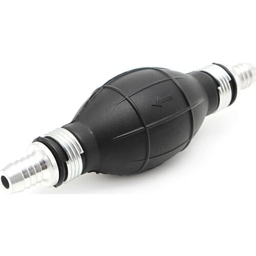 8mm Black Bulb Type Rubber Fuel Transfer Vacuum Fuel Line Hand Primer Pump
