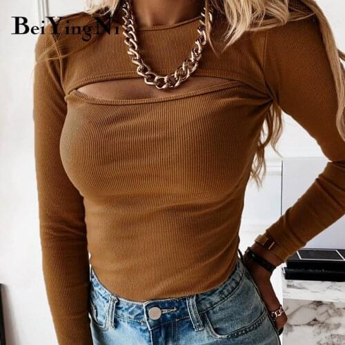 BEIYINGNI Women's Long Sleeve T-shirts