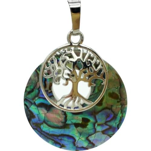 Free shipping Fashion Jewelry New Zealand Abalone Shell Oval Pendant Bead MC8559