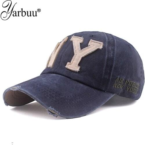 Brand YARBUU Baseball Cap Snapback Hat Sun hat Spring Autumn baseball cap NY letter Cap Hip Hop Fitted Cap Hats For Men Women