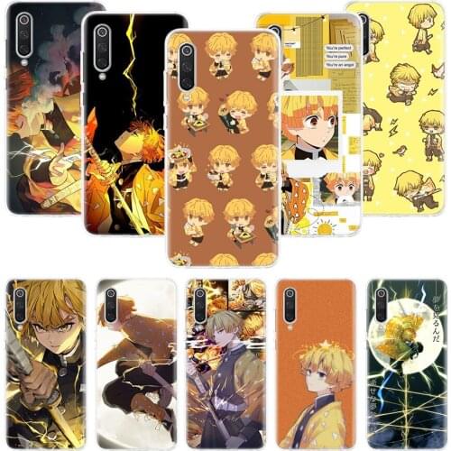 Demon Slayer Agatsuma Zenitsu Phone Case For Xiaomi Redmi Note 10 9 8 Pro 9S 8 8T 7 6 5 6A 7A 8A 9A 9C 4X S2 K20 K30 Art Cover C