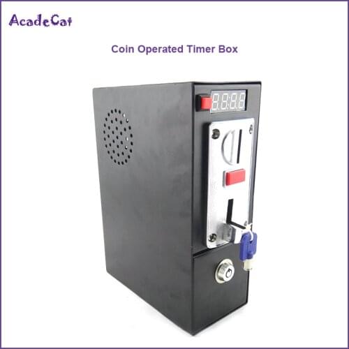 DG600F Coin operated Timer Control box with multi coin selector acceptor for washing machine massage chair support 6 kinds coin