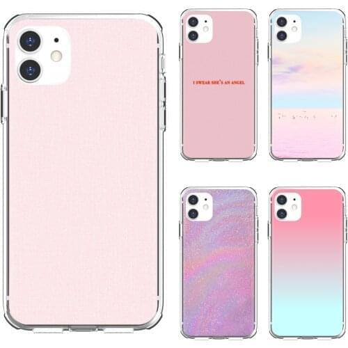 For Samsung Galaxy A9 A8 Star Lite A3 A5 A7 A6 Plus 2018 2015 2016 2017 Soft Cases Cover Pastel-Pink-Wallpaper