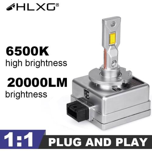 HLXG Mini 1:1 D1S D1R D2S D2R D3S D3R D4S D4R LED Car Headlight Canbus 6500K Cold White Update Kit Auto Light Bulb 90W 20000LM