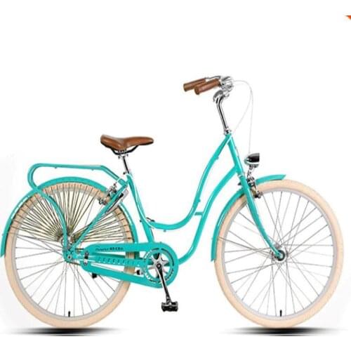 High-Carbon Steel Commuter Bike 26 Inch Single Speed With Aluminum Alloy Rim