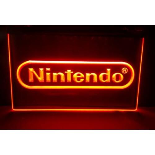 Nintendo Game beer bar pub club 3d signs led neon light sign vintage home decor crafts