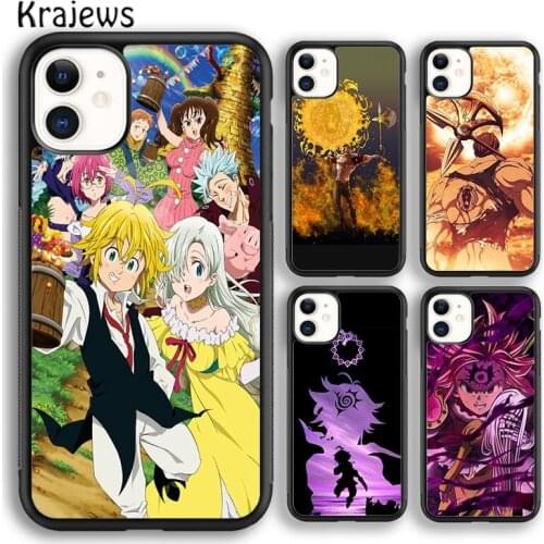Krajews Anime Seven Deadly Sins Collage Soft Phone Case Cover For iPhone 5 SE 6s 7 8 plus X XR XS 11 12 pro max Galaxy S8 S9 S10