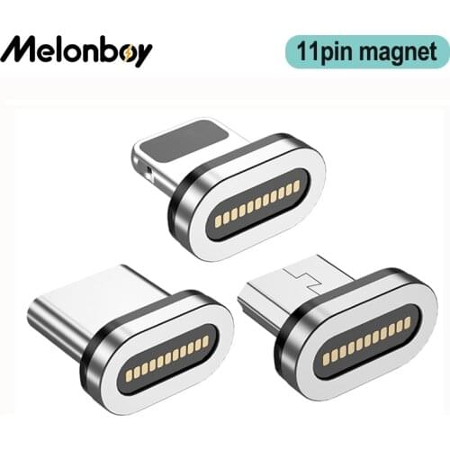 Melonboy 11Pin Magnetic Plug Phone Cable Connector for 60W 100W Magnetic Charging Cord Cable Charging Plug for iphone huawei