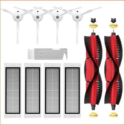 For Xiaomi Roborock Robot S50 S51 S55 S5 S6 Xiaowa Cleaner Washable Mop Cloth Side Roll Main Brush HEPA Filter Replacement Parts