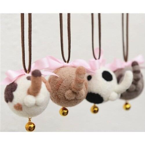 Claws and eggs cartoon animal set wool needlepoint kit wool felt needle felting ornaments craft needlecraft DIY handmade