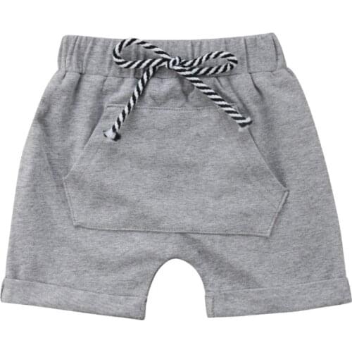 Kids Baby Boy Girl Casual Shorts Pants Infant Casual Cotton Trouser