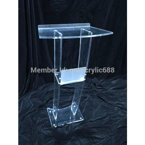 Pulpit furniture Free Shipping High Quality Price Reasonable Beautiful Cheap Clear Acrylic Podium Pulpit Lectern acrylic podium