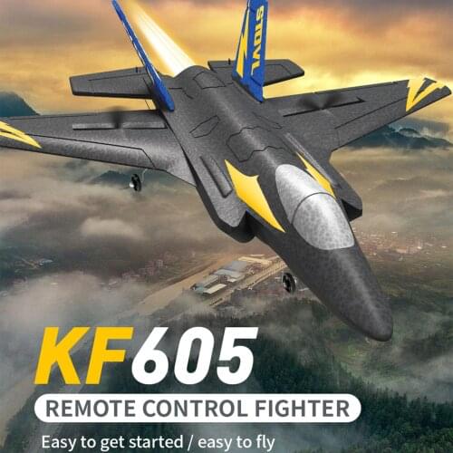KF605 RC Airplane 2.4GHz 4CH 6-axis Gyro RC Plane F35 Model Aircraft Flight Toys for Adults Kids Boys