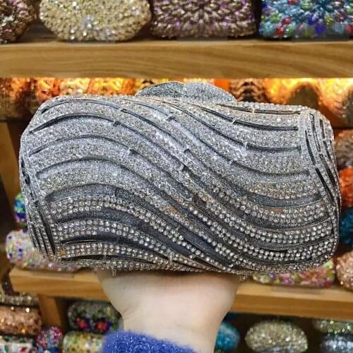 XIYUAN silver/red/gold/blue Box Bags For Women Clutch purse wallet Wedding Party Evening Clutches womens shoulder bag Female