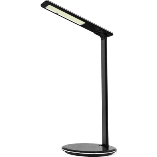LED Desk Lamp with Wireless Charger, USB Charging Port, Dimmable, Eye-Caring Desk Lamps, Touch Control for Home Office