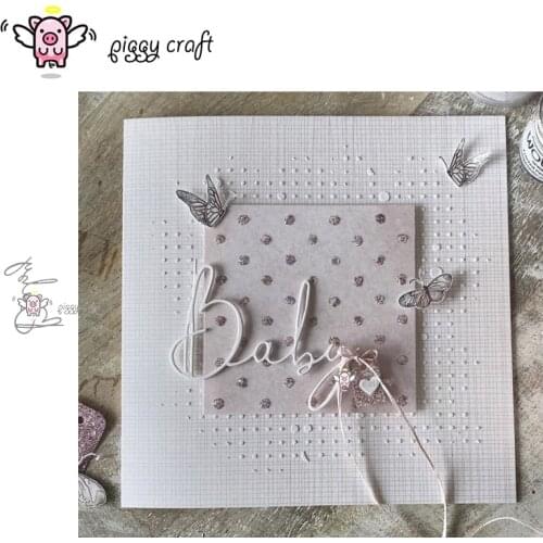 Piggy Craft metal cutting dies cut die mold New baby letters Scrapbook paper craft album card punch knife art cutter die