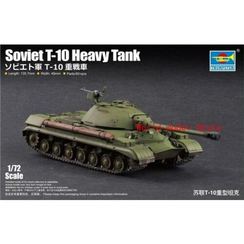 Trumpeter 07152 1/72 Soviet T-10 Heavy Tank Plastic Assembly Model