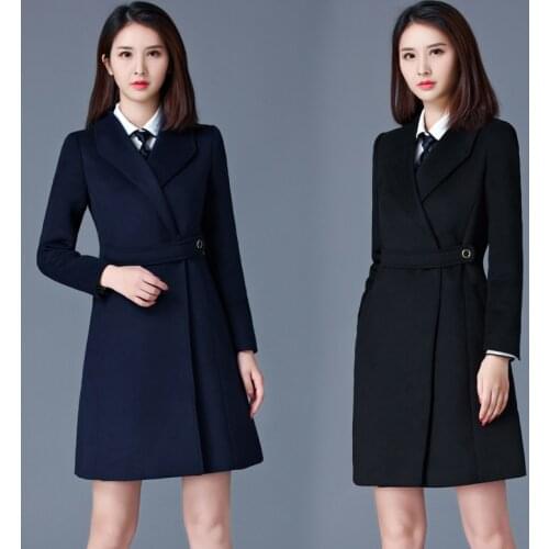 High quality woolen coat new slim slimming professional wear overalls womens woolen fashion temperament tooling TB1811301