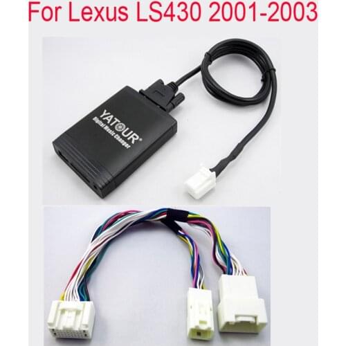 Yatour for Lexus LS430 2001-2006 With YT-TOY20 20pins adapter cable Car stereo USB SD MP3 Bluetooth Adapter 6+6 pin