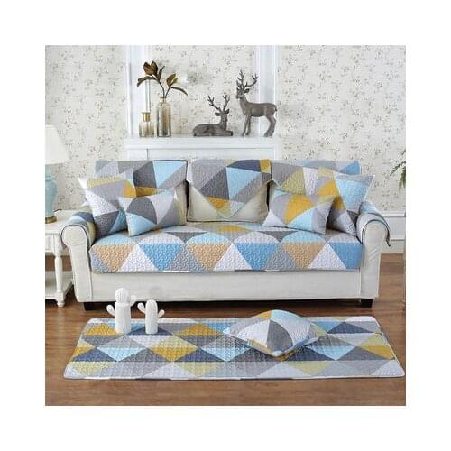 110cm Modern Simple Fashion Leather Sofa Cushion Cover Cotton Four Seasons Universal Non-slip Cushion Cover Back Towel Cover